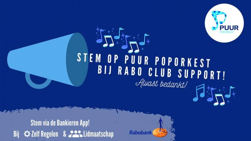 Steun PUUR via Rabo ClubSupport actie